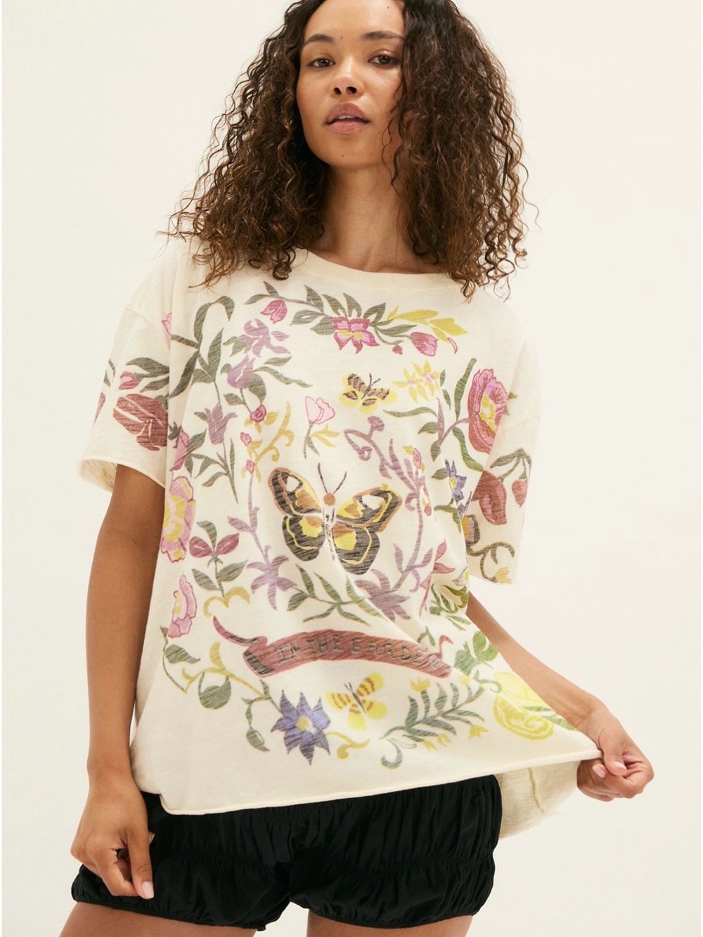 Free People The Bureau Secret Garden Tee NWT